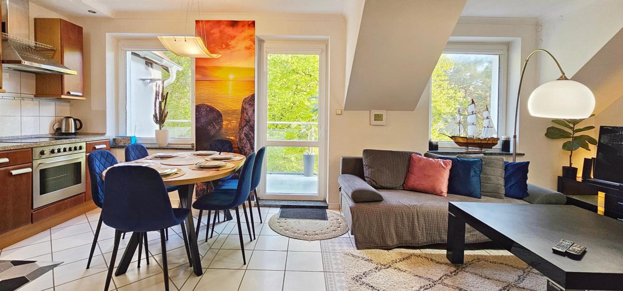 Apartmán Dwupoziomowy Przy Plazy Z 2 Balkonami, 2 Lazienkami Miedzyzdroje